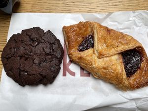 Cookie and “croissant"  at Pret A Manger - Hauptbahnhof in Frankfurt