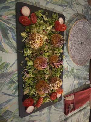 Croquettes champignon at Jungle Bistro in Ibiza