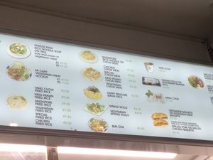 Menu board at Aobaba in Dublin