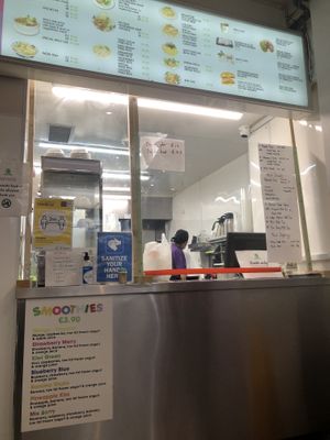 Menu board  at Aobaba in Dublin