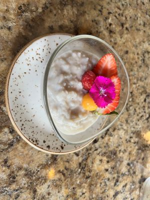 Rice pudding   at Restaurant Ave Del Paraiso in La Fortuna