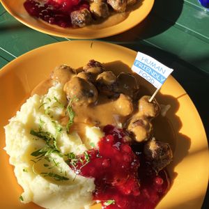 Divine "IKEA" special with Swedish vegan "meatballs", available till 8th, December at Internet Cafe in Yerevan