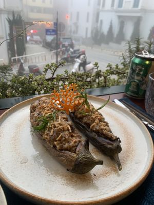 Eggplant dish  at Tim's Sa Pa Kitchen in Lao Cai