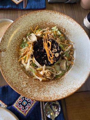 Mushrooms with Special Rice   at Tim's Sa Pa Kitchen in Lao Cai