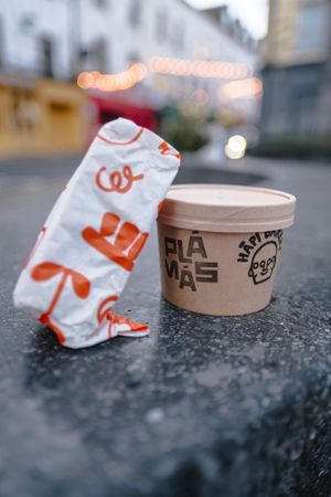 Vegan Soup with Homemade Foccacia from Hapi Bakery and Kai Restaurant at Plámás  in Galway
