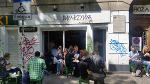 outside at Krowarzywa - Hoza in Warsaw