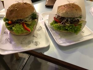Burgers  at Krowarzywa - Hoza in Warsaw