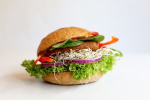 vegan burger Krowarzywa at Krowarzywa - Hoza in Warsaw