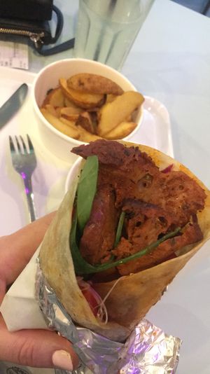 I love seitan  at Krowarzywa - Hoza in Warsaw