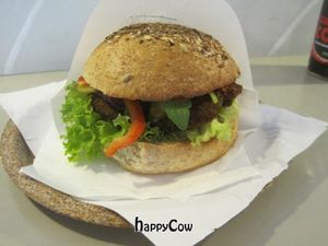 Seitan Burger at Krowarzywa - Hoza in Warsaw