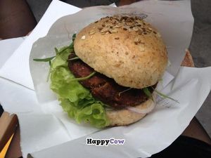 chickpeas burger at Krowarzywa - Hoza in Warsaw