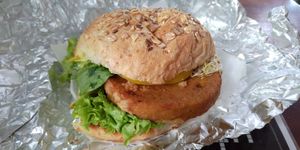 Millet Burger at Krowarzywa - Hoza in Warsaw