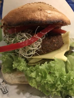 Beyond burger  at Krowarzywa - Hoza in Warsaw