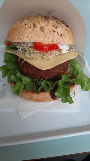 Beyond burger at Krowarzywa - Hoza in Warsaw