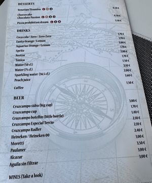 Menu  at Il Piccolo Porto in Gelves