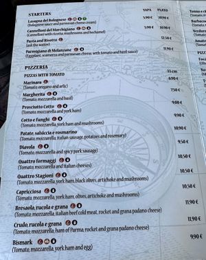 Menu  at Il Piccolo Porto in Gelves