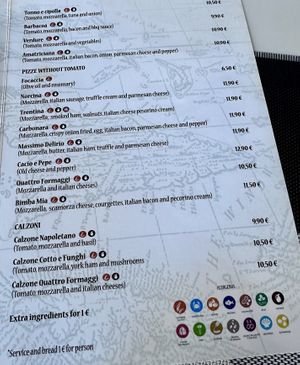 Allergens list and menu  at Il Piccolo Porto in Gelves