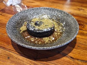COULANT DE XOCOLATA NEGRA at Garden Pizza in Sant Cugat Del Valles
