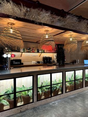 Bar at Garden Pizza in Igualada