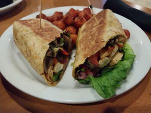 Tofu Wrap (no sauce) at Legacy Pointe Eatery in Springfield