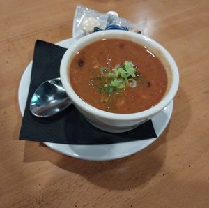 Vegetarian Chili (it's vegan) at Legacy Pointe Eatery in Springfield