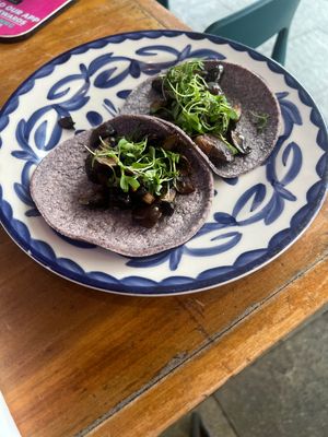 Mushroom Taco No Cheese !   at Tacology in Miami