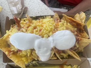 Vegan nachos   at The Cove in Lakes Entrance