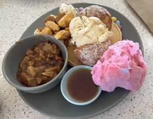 Audrey II -beautiful vegan pancakes   at The Cove in Lakes Entrance