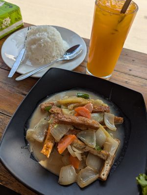 Pineapple Tofu at The Family Bakery & Restaurant in Luang Prabang