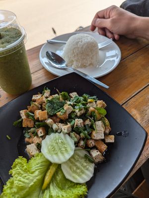 Larb Tofu at The Family Bakery & Restaurant in Luang Prabang
