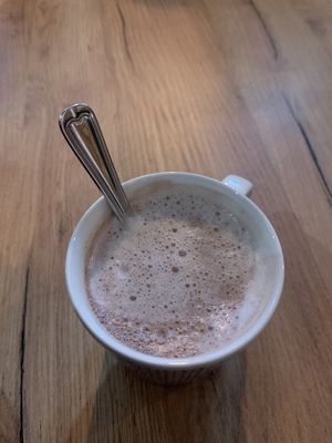 Chocolat chaut au lait de coco  at Loft Cafe in Rovaniemi