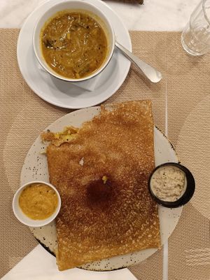 Masala Dosa (Not yet on the Menu! Ask for it!) at Veganapati in Lisbon