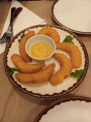 Asian prawns at Veganapati in Lisbon