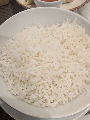 Basmati rice at Veganapati in Lisbon