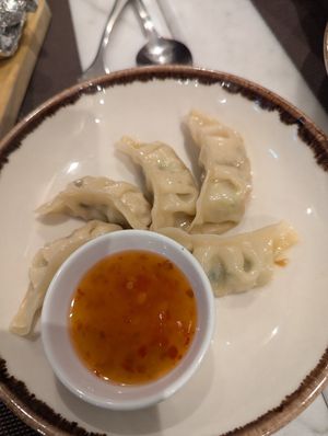 Gyoza at Veganapati in Lisbon