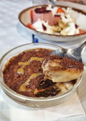 Tiramisu (very rum-y) at Veganapati in Lisbon