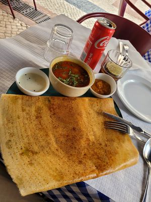 Dosa at Veganapati in Lisbon