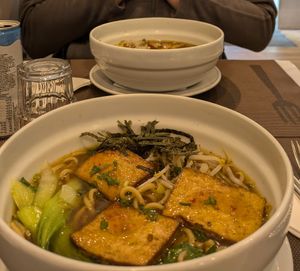 Tofu ramen at Veganapati in Lisbon