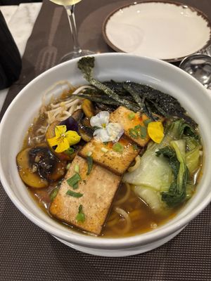 This was the giant ramen. Pretty good!  at Veganapati in Lisbon