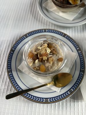 Portuguese cinnamon rice pudding   at Veganapati in Lisbon