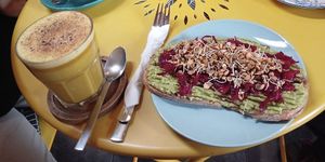   at Que Ilueva Café in Pucon