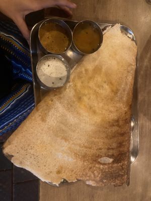 Masala Dosa  at Anantha Bhavan Inn in Fort Kochi