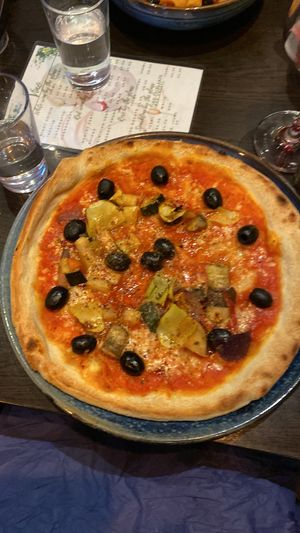 Roasted veg pizza 🍕   at Di Sopra in Alnwick