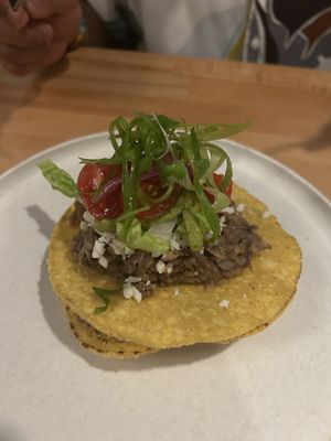 Jackfruit tostada!  at St. Elsewhere in Ottawa