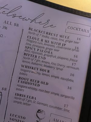 Cocktails at St. Elsewhere in Ottawa