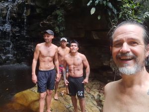 Come for the fruit and waterfalls. #Veganuary at Fruit Haven Ecovillage in Gualaquiza