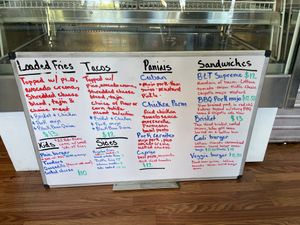 Menu in the works  at Elevated Eats - The Joint in Durango