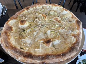 Vegan potato pizza   at Acre Pizza in Cotati