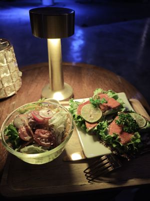 "Salmon" sandwich at Shivari - Healing Center & Vegan Restaurant in Koh Phangan