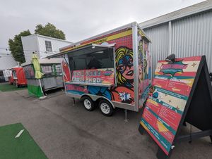 Outside at Chimichanga in Nelson